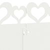 vidaXL Rasenkanten 10 pcs Wei&szlig; 103 x 0,05 x 22 cm Stahl