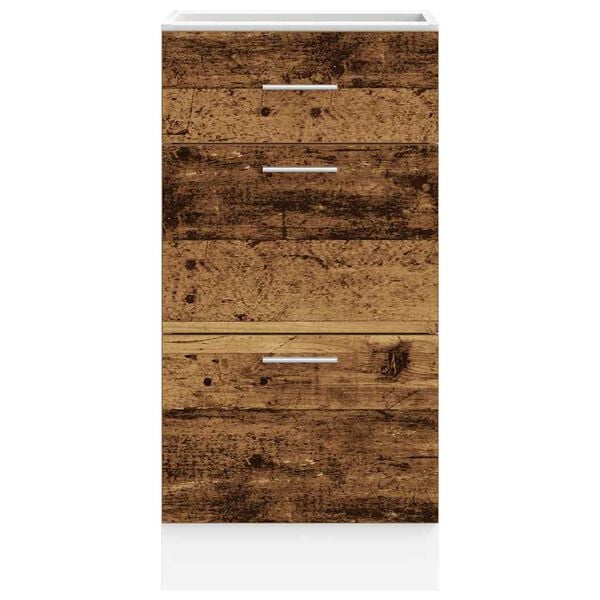 vidaXL Unterschrank Lyon Altholz-Optik 40x46x81,5 cm Holzwerkstoff