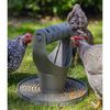 Beeztees Spiel- und Snackturm f&uuml;r H&uuml;hner 30x30x30 cm Grau
