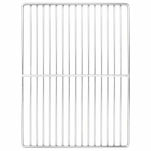 vidaXL Grillrost Silber 40 x 30 cm Edelstahl