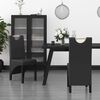 vidaXL Esszimmerst&uuml;hle 2 Stk. Schwarz Kunstleder