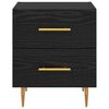 vidaXL Nachttisch 2 pcs Schwarz Eichen-Optik 40 x 35 x 47,5 cm