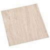 vidaXL Bodenplanken 5,11 m&sup2; 55 pcs PVC Wei&szlig; und Holzfarbe