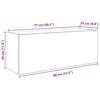vidaXL Bad-Wandschrank Grau Sonoma 80x25x30 cm Holzwerkstoff