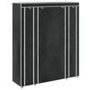 vidaXL Stoffschrank mit F&auml;chern Kleiderstangen 45&times;150&times;176 cm Schwarz
