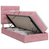 vidaXL Aufbewahrungsbett mit Matratze Rosa 90 x 190 cm Samt