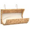 vidaXL Katzenbett mit Kissen Wasserhyazinthe 37 x 20 x 20 cm
