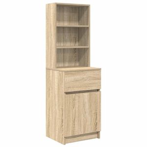 vidaXL Nachttisch Sonoma-Eiche 39x35x125 cm Holzwerkstoff