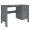 vidaXL Schreibtisch HAMAR Dunkelgrau 113x50x75 cm Massivholz Kiefer