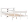 vidaXL Massivholzbett ohne Matratze Wei&szlig; 135x190 cm Kiefernholz
