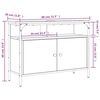 vidaXL Waschbeckenunterschrank R&auml;uchereiche 80x30x60 cm Holzwerkstoff