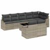 vidaXL Gartensofa-set 9 stk. Hellgrau Poly-Rattan