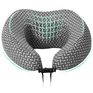 vidaXL Kopfkissen mit Kissen Grau 30 x 28 x 14 cm Polyester