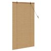 vidaXL Rollo mit Vorh&auml;ngen Braun 80 x 160 cm Bambus