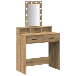 vidaXL Schminktisch Braun 79 x 41 x 140 cm Holzwerkstoff