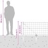 vidaXL Zaun mit Pfosten Gr&uuml;n 0,6 x 25 m Stahl und PVC