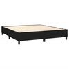 vidaXL Boxspringbettgestell Schwarz 160x200 cm Stoff