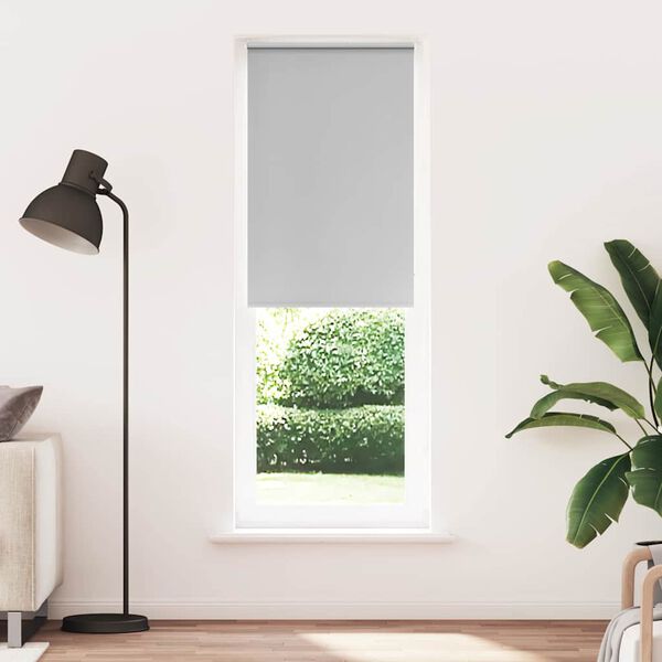 vidaXL Verdunkelungsrollo Hellgrau 80x210 cm Stoffbreite 75,7 cm