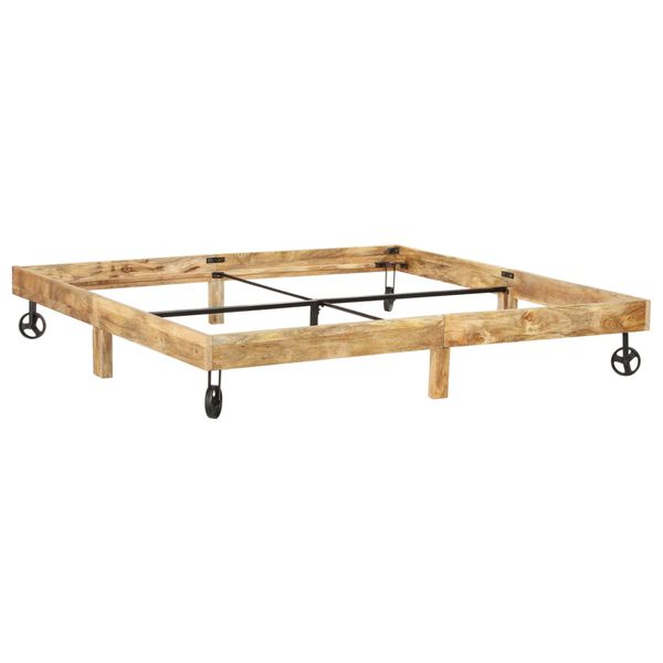 vidaXL Massivholzbett Mango 180x200 cm