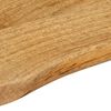 vidaXL Tischplatte mit Baumkante 70x40x2,5 cm Massivholz Mango