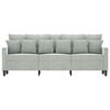 vidaXL 3-Sitzer-Sofa Hellgrau 180 cm Samt