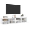 vidaXL TV-Wandschr&auml;nke 2 Stk. Wei&szlig; 80x30x30 cm Holzwerkstoff