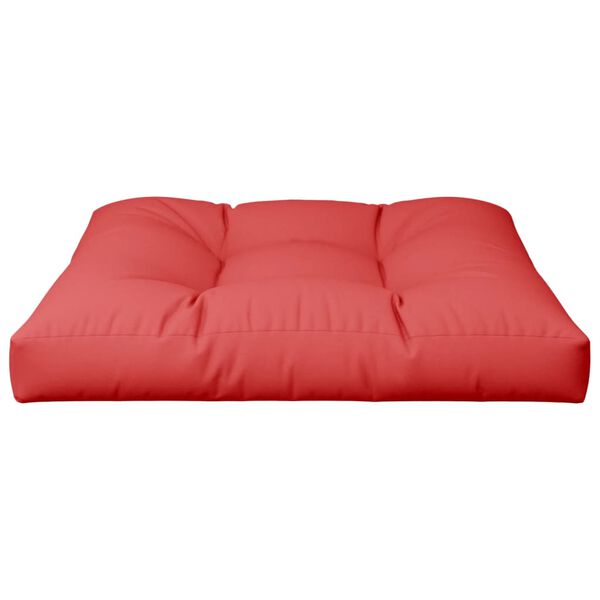 vidaXL Palettenkissen Rot 70x70x12 cm Stoff