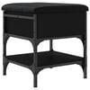 vidaXL Schuhbank Schwarz 42x42x45 cm Holzwerkstoff