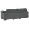 vidaXL Sofa Set 2 pcs Dunkelgrau 219 x 77 x 82 cm Stoff