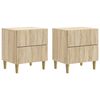 vidaXL Nachttisch 2 pcs Sonoma-Eiche 43 x 34,5 x 48 cm Holzwerkstoff