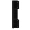 vidaXL Badschrank Schwarz 30x30x190 cm Holzwerkstoff