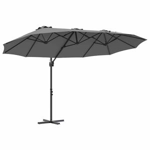 vidaXL Sonnenschirm Anthrazit 372 x 198 x 243 cm
