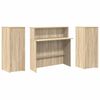 vidaXL Empfangstheke Sonoma-Eiche 180x50x103,5 cm Holzwerkstoff