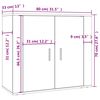 vidaXL Highboard Betongrau Holzwerkstoff