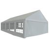 vidaXL Zeltstoff ohne Gestell Grau 10 x 5 m PE