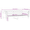 vidaXL Tagesbett Schwarz 100x200 cm Kunstleder
