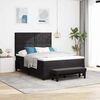 vidaXL Boxspringbett mit Matratze Schwarz 140 x 190 cm Samt