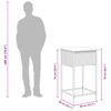 vidaXL 3-tlg. Gartenbar-Set mit Kissen Grau Poly Rattan