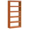 vidaXL B&uuml;cherregal Wachsbraun 80 x 30 x 167,5 cm Massives Kiefernholz
