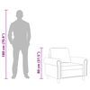 vidaXL Sessel Hellgrau 60 cm Samt