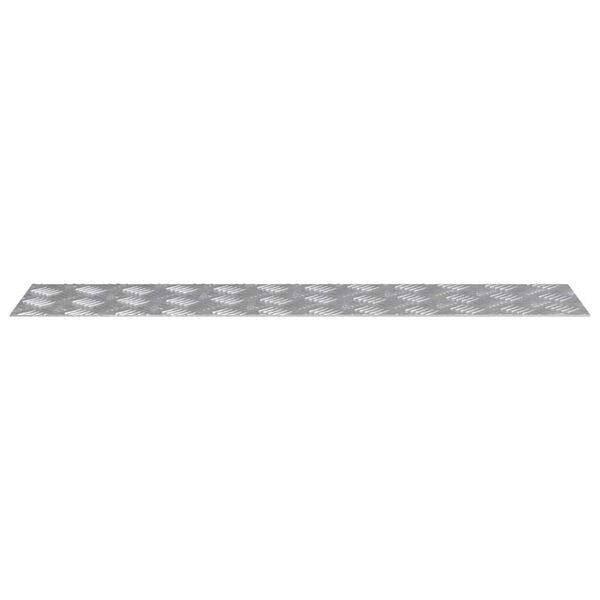 vidaXL Treppe Tritt Rechtwinklig 4 pcs Silber 90 x 20 cm Aluminium