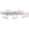 vidaXL Palettenbett Grau 120x190 cm Massivholz Kiefer