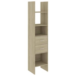vidaXL B&uuml;cherregal Sonoma-Eiche 40x35x180 cm Holzwerkstoff