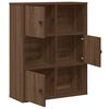 vidaXL B&uuml;cherregal Braun Eichen-Optik 60x24x76,5 cm Holzwerkstoff