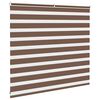 vidaXL Doppelrollo Braun 160x100 cm Stoffbreite 155,9 cm Polyester