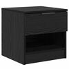 vidaXL Bettschrank 2 pcs Schwarz Eichen-Optik 40 x 39 x 40 cm