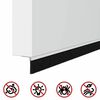 vidaXL Aufsteck T&uuml;rb&uuml;rstendichtungen 2 pcs Wei&szlig; 100 cm