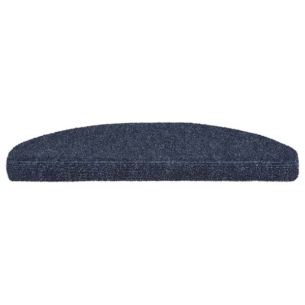 vidaXL Stufenmatten Selbstklebend 20 Stk. 65x21x4 cm Blau Halbrund Gro&szlig;