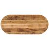 vidaXL Tischplatte 90x40x3,8 cm Oval Raues Massives Mangoholz