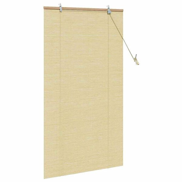 vidaXL Rollo mit Vorh&auml;ngen Natur 90 x 160 cm Bambus